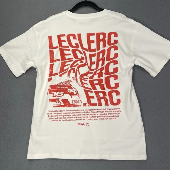 F1 Norris McLaren-Antonelli Mercedes-Leclerc Ferrari Sz Sm Viral Oversized Tee - Picture 5 of 11